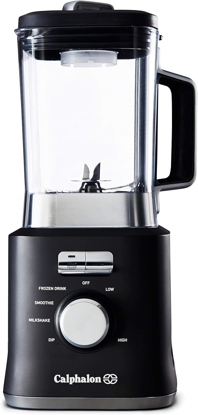 Calphalon Precision Control 50 Oz Blender with 900-Watt Base and BPA-free Tritan jar, Matte Black
